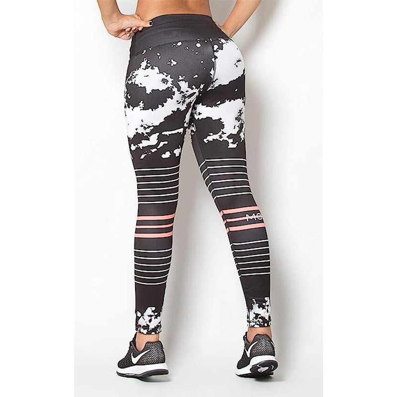 Mountrun Active Colombian Waisted High Compression Workout Shaping Leggings (Strato)