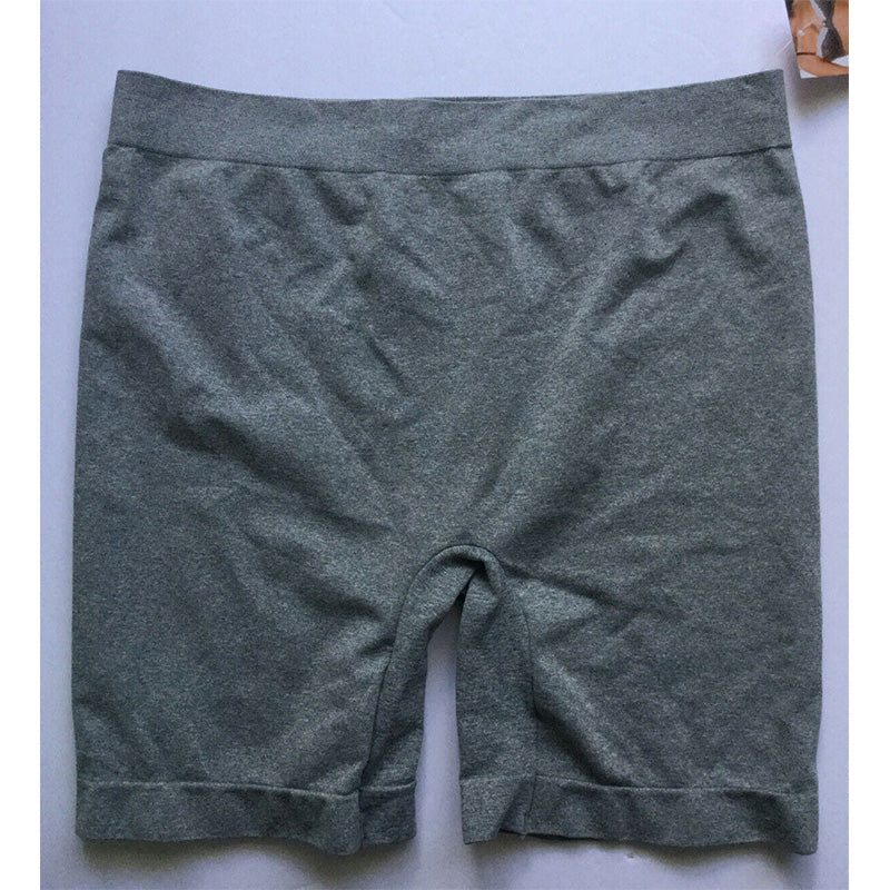 IZOD Seamless Mid Length Smoothing Short, Heather Gray, XL