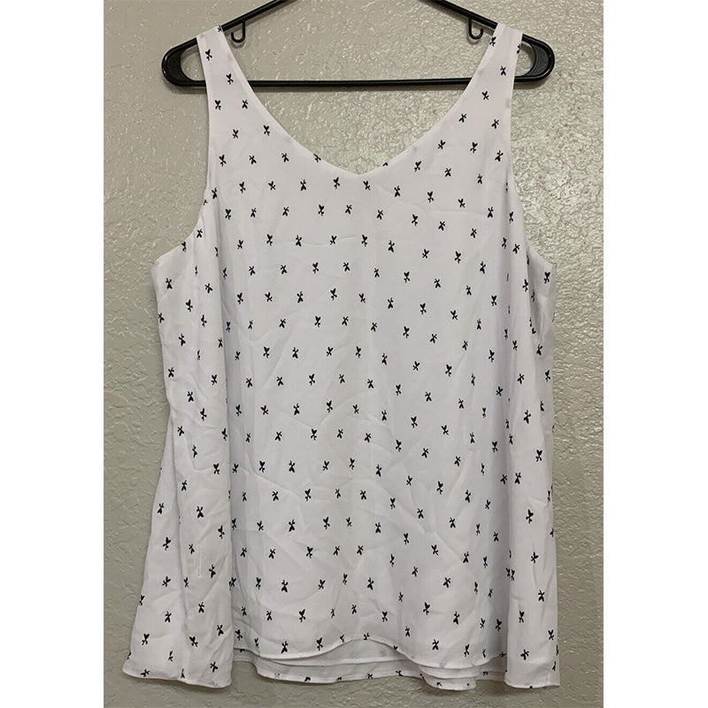 R Essentials Reversible Tank Top, White, XL