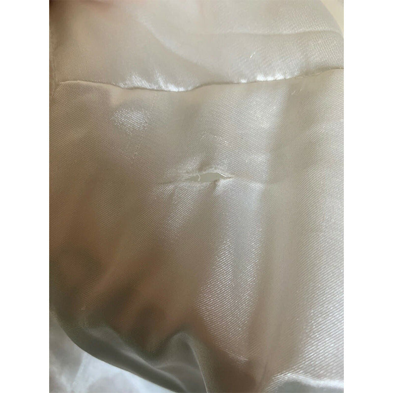 NWD Linea Donatella Mrs. Embroidered Wrap Robe, Ivory, XL
