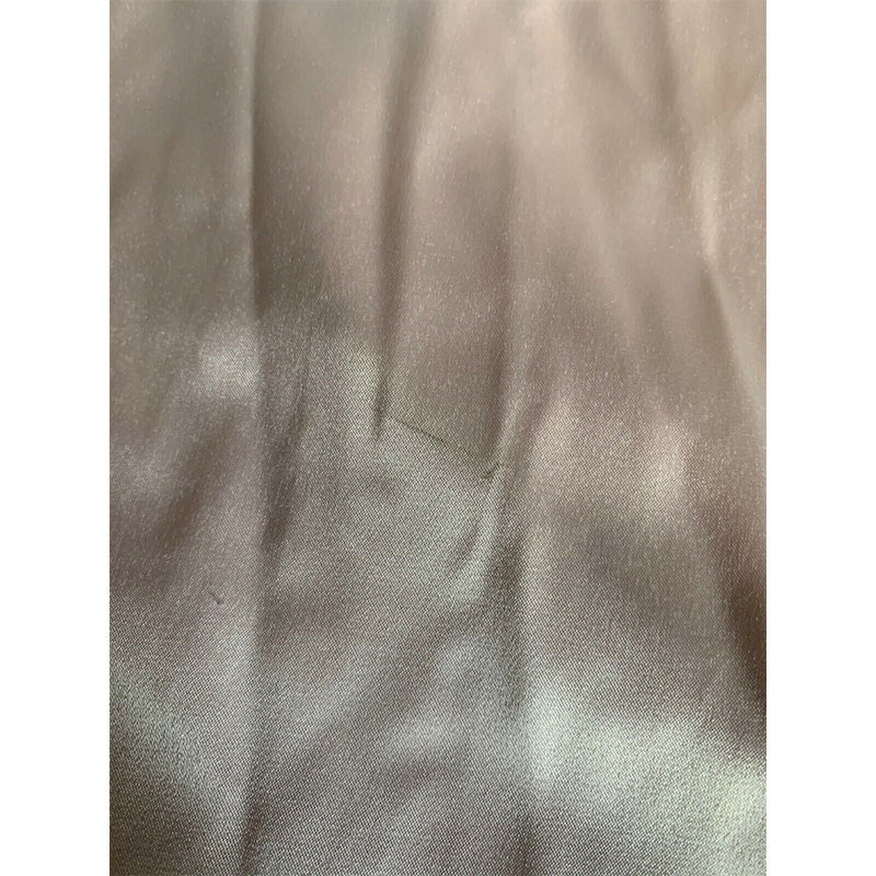NWD iCollection Contrast-Trim Silky Robe with Eyelash Flower Lace Blush S