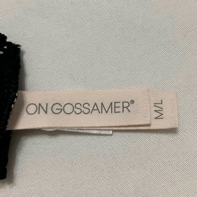 OnGossamer Cabana Cotton Hip Thong Panties Black M-L