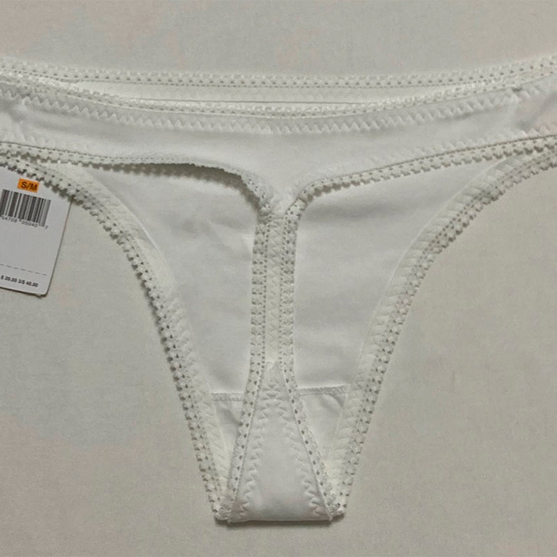 OnGossamer Cabana Cotton Hip-g Panty g String and Thong Panties White S