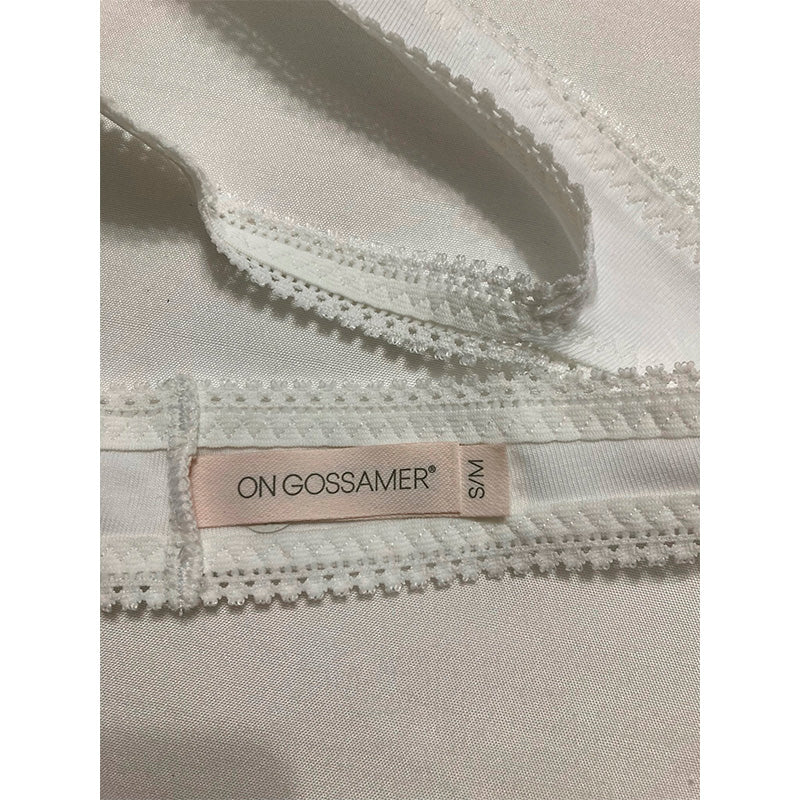 OnGossamer Cabana Cotton Hip-g Panty g String and Thong Panties White S