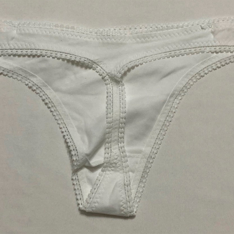 OnGossamer Cabana Cotton Hip-g Panty g String and Thong Panties White M/L