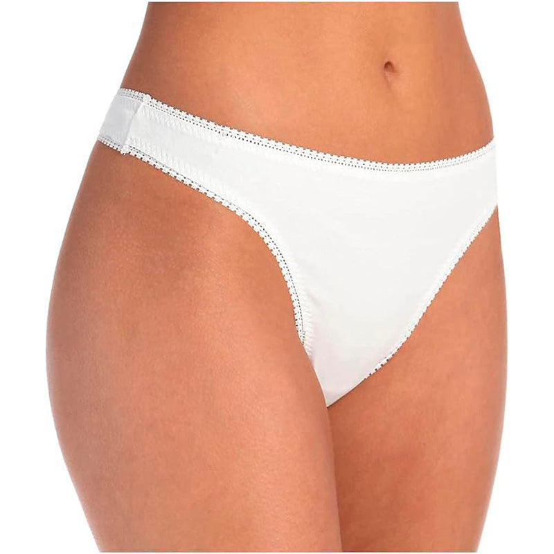 OnGossamer Cabana Cotton Hip-g Panty g String and Thong Panties White M/L