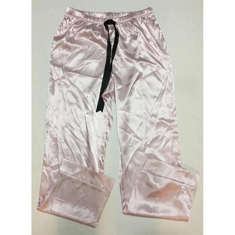 Linea Donatella Satin Charmeuse Pajama Set Pink M