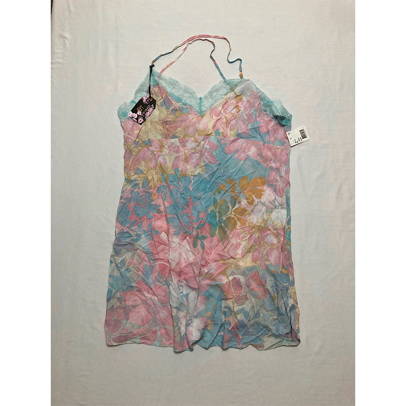 Midnight Bakery Romantic Floral Print Chemise L