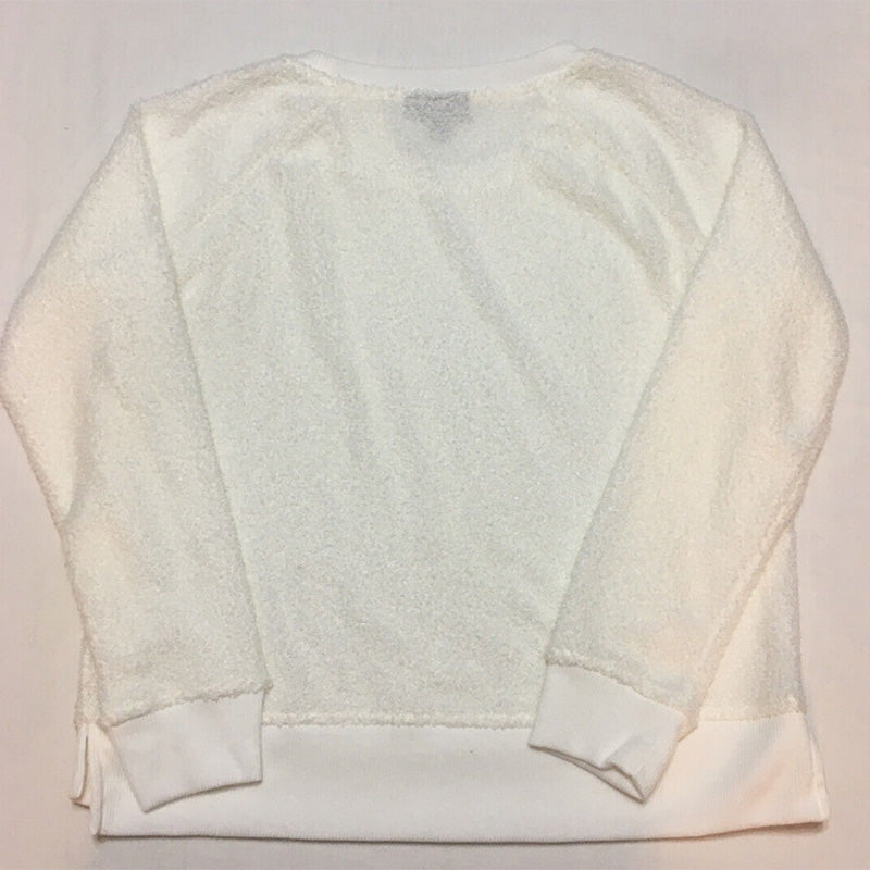 Alfani Sherpa Only Pajama Top White S