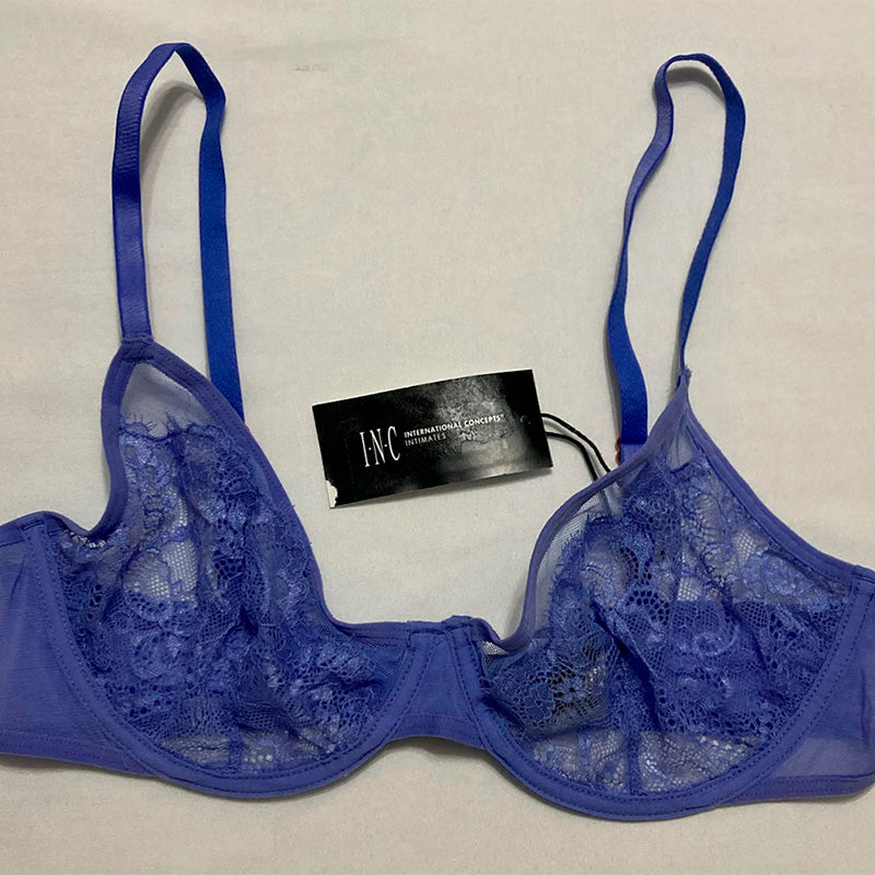 INC Underwire Lace Bra Lolite M