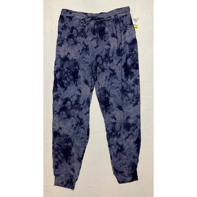 Jenni Printed Smocked Jogger Only Pajama Pants Nairobi Tie Dye 1X