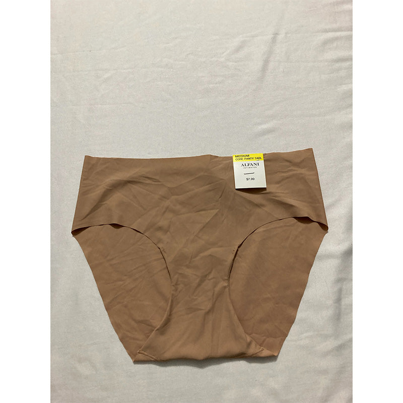 Alfani Laser-Cut Hipster Underwear Latte Cafe M