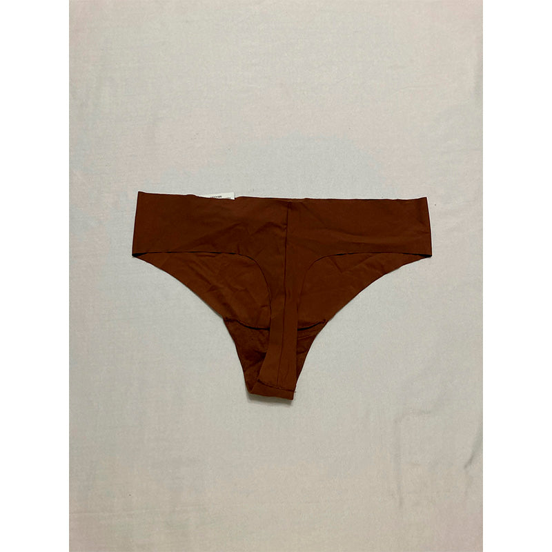 Alfani Laser-Cut Thong Underwear Brown S