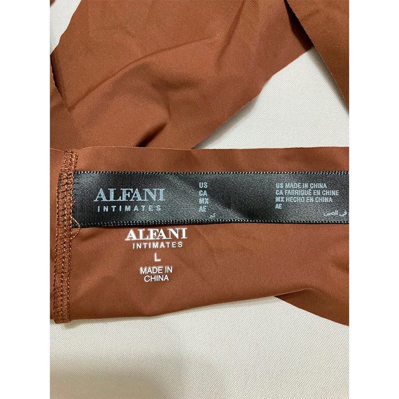 Alfani Laser-Cut Thong Underwear Down To Earth L