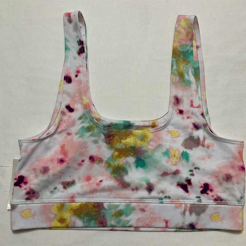 Jenni Square-Neck Bralette Bright Tiedye L