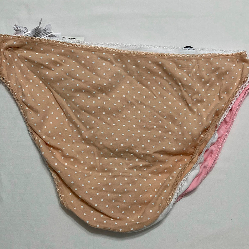 Charter Club 3-Pk. Lace-Trim Bikini Underwear Multicolor 2XL