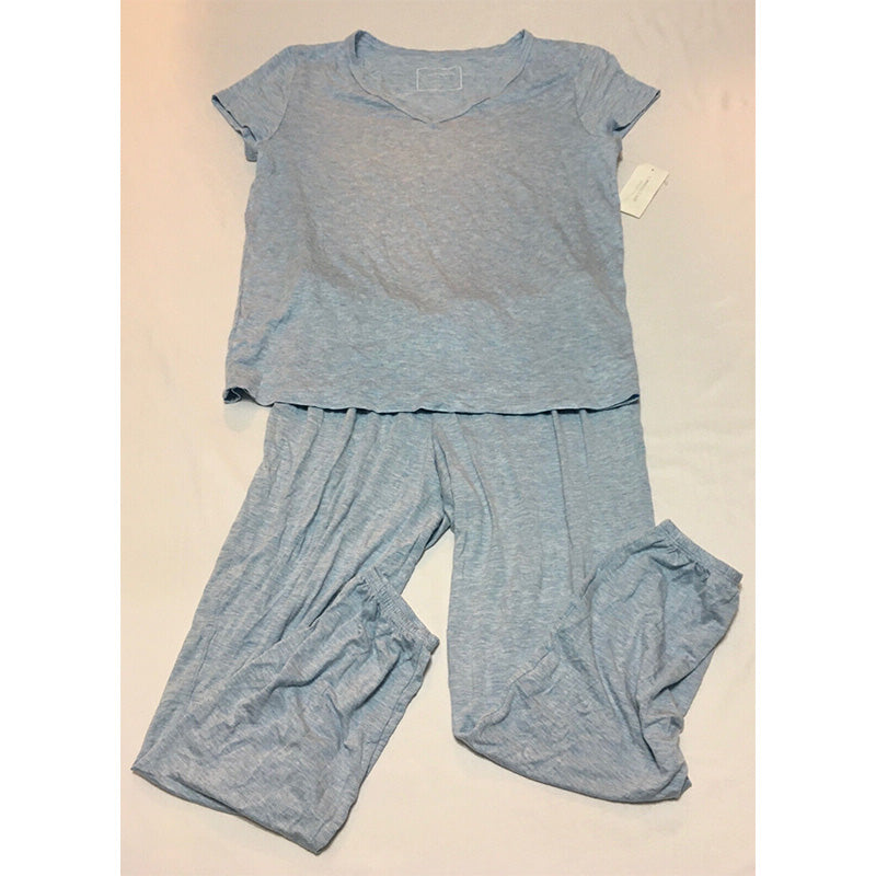 Charter Club V-neck & Jogger Pajama Set Blue S