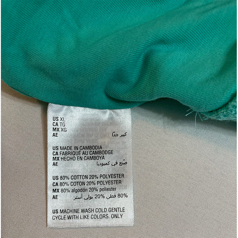 Jenni Terry Cloth Bra Top Aqua XL