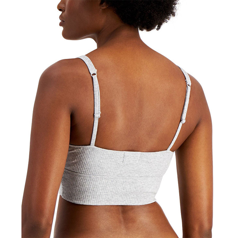 Jenni Ribbed Bralette Grey S