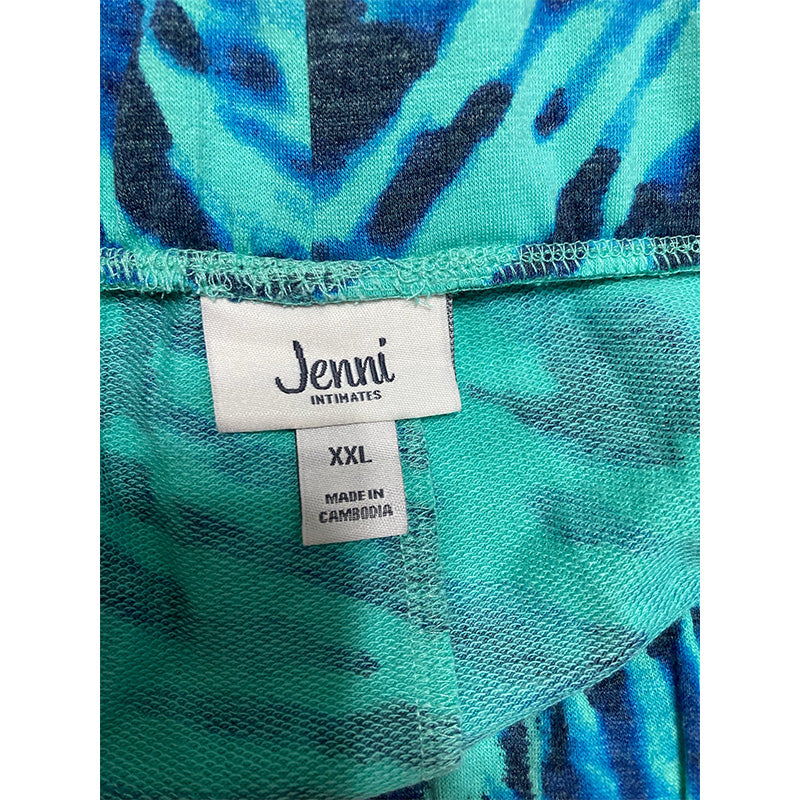 Jenni High-Rise Wide-Leg Only Pajama Pants Tiedye Blue 2XL