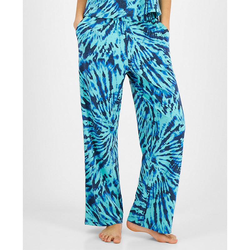 Jenni High-Rise Wide-Leg Only Pajama Pants Tiedye Blue 2XL