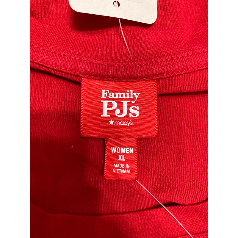 Family Pj Set 2 Piece Top & Pants Red XL
