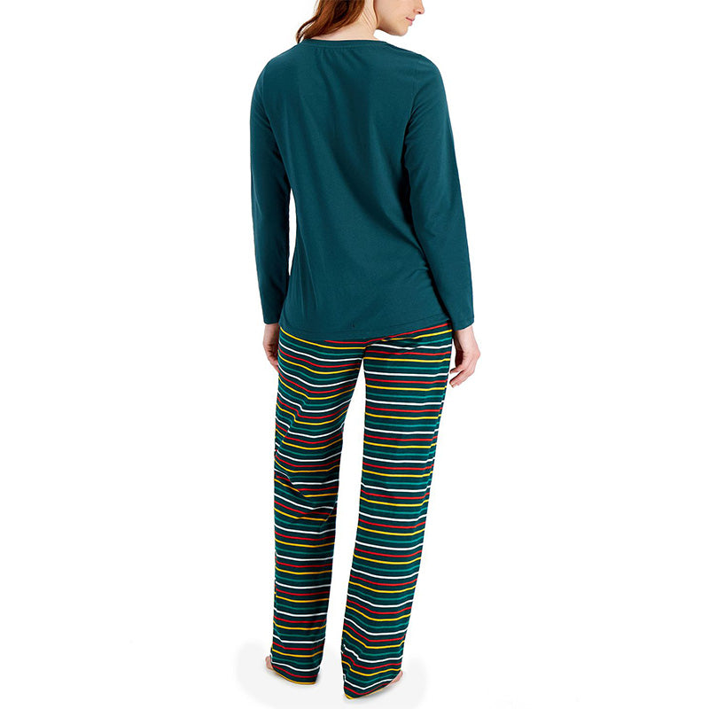 Family Pajamas Matching Merry Jingle Mix Pajama Set Green S