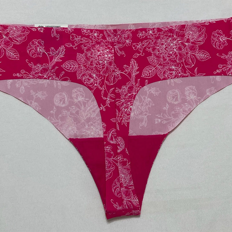 Aqua Stretch Thong Fusch Rose Toil M