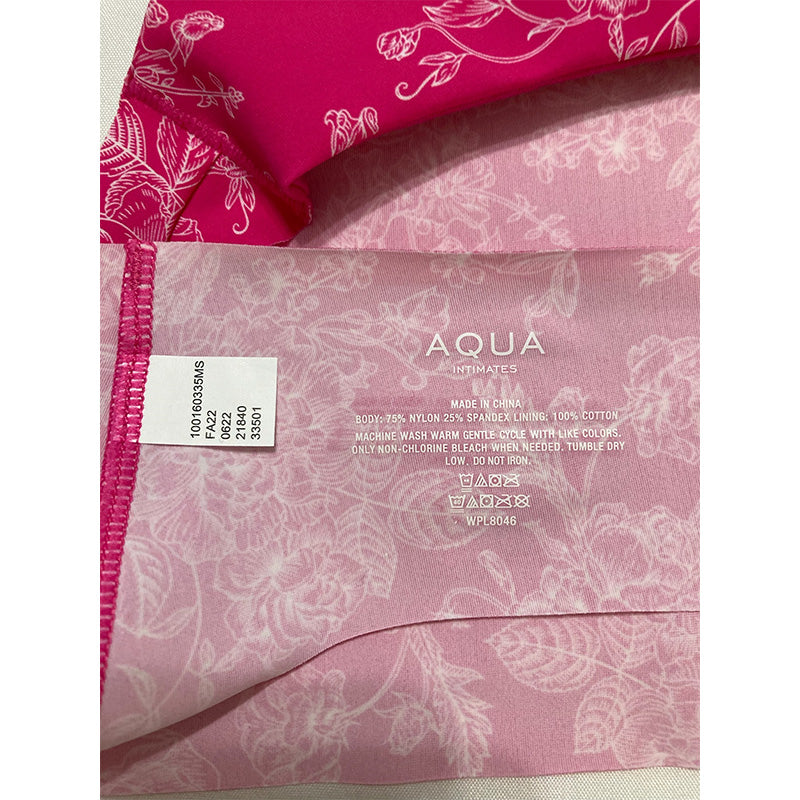 Aqua Stretch Thong Fusch Rose Toil M