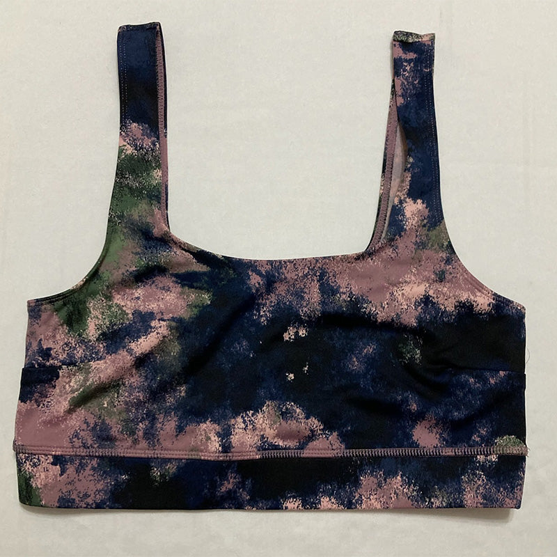 Jenni Square-Neck Bralette Multicolor Tie Dye XL