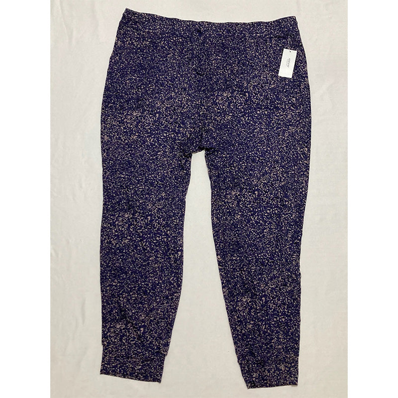 Alfani Printed Only Jogger Pajama Pants Abstract Animal 2XL