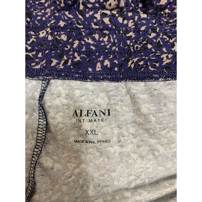 Alfani Printed Only Jogger Pajama Pants Abstract Animal 2XL