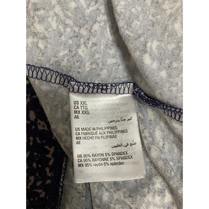 Alfani Printed Only Jogger Pajama Pants Abstract Animal 2XL