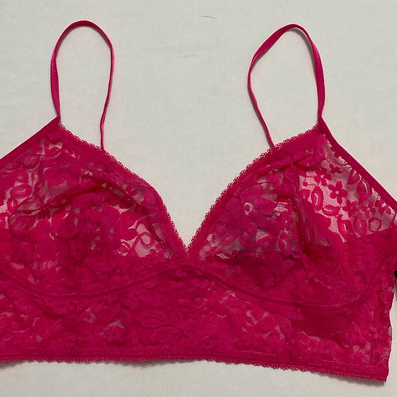 INC Floral Bralette Bra Pink XXL
