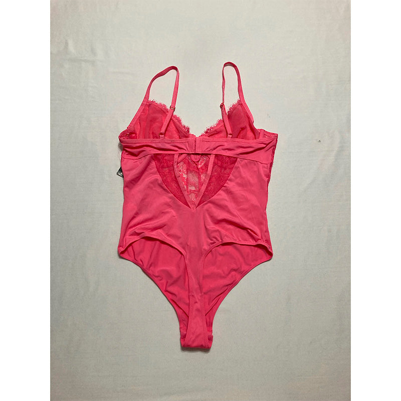 INC Micro Lace Bodysuit Pink L