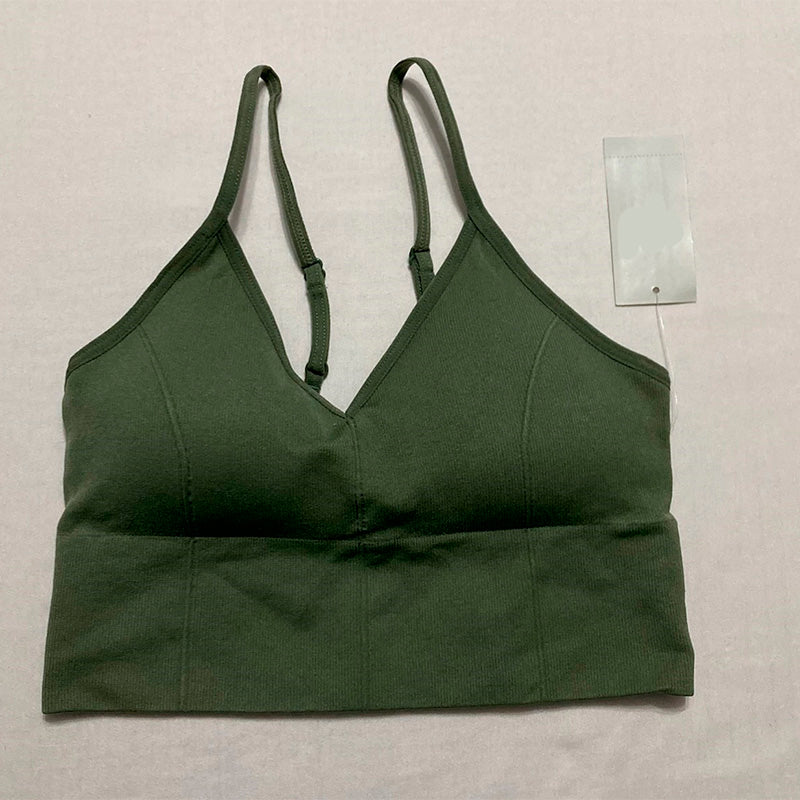 Jenni Seamless Ribbed Bralette Mountain Sage S