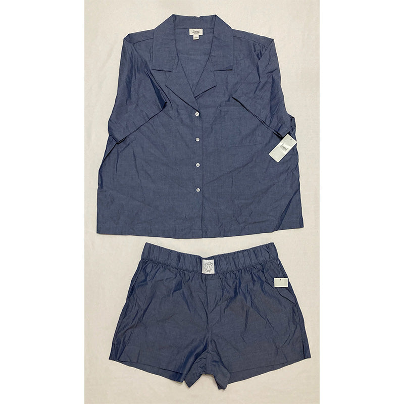 Jenni Cotton Chambray Short Pajamas Set XL