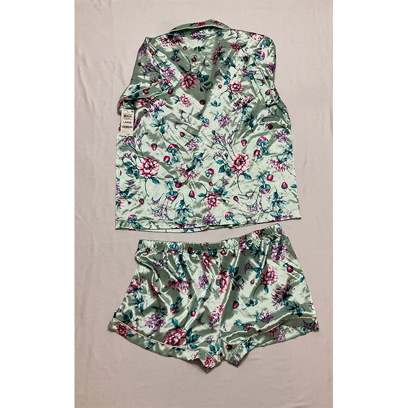 INC Notch Collar Pajamas Set Floral L