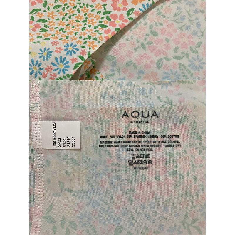 Aqua Underwear hipster Multicolor Floral L