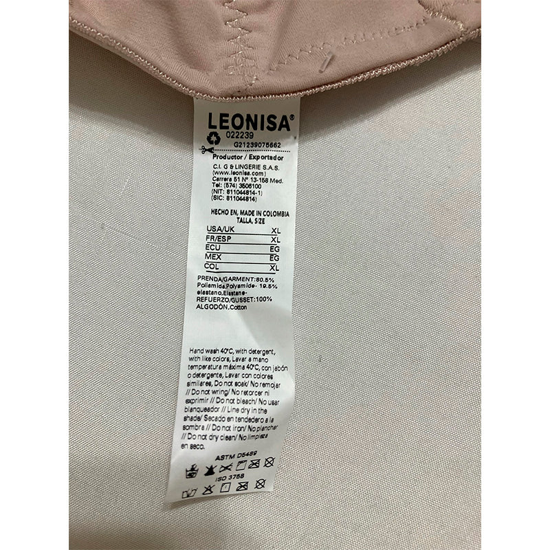 Leonisa Firm High Waisted Panty Underwear-Butt Lifting XL