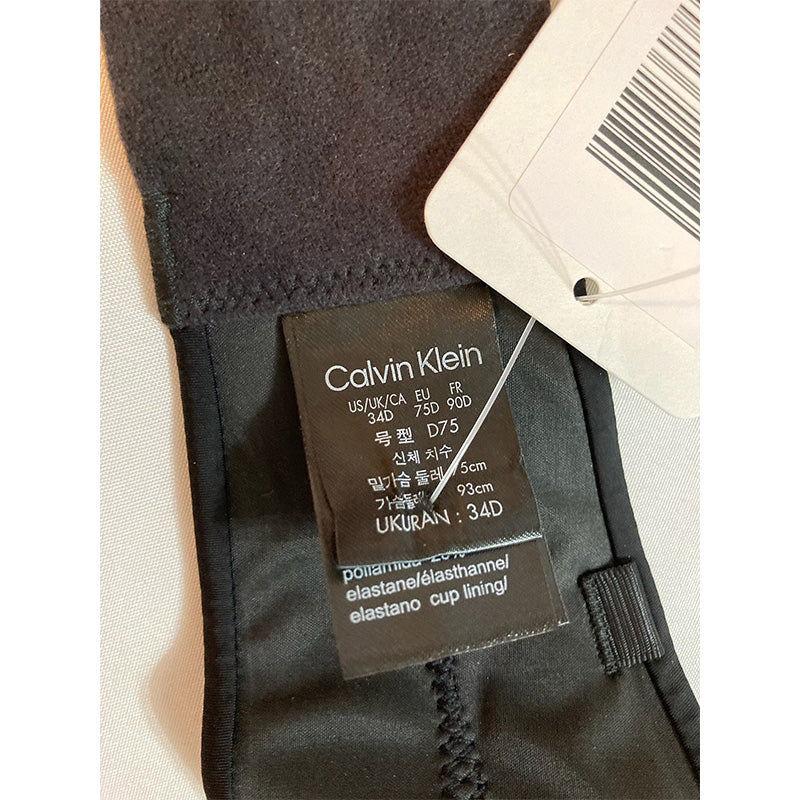 Calvin Klein Perfectly Fit Strapless Convertible Push-Up Bra Black 34D