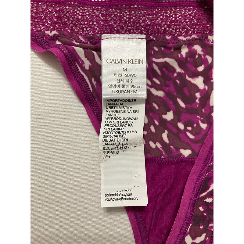 Calvin Klein Women's Micro w/Lace Band, Coiled CAT RIPE Berry M