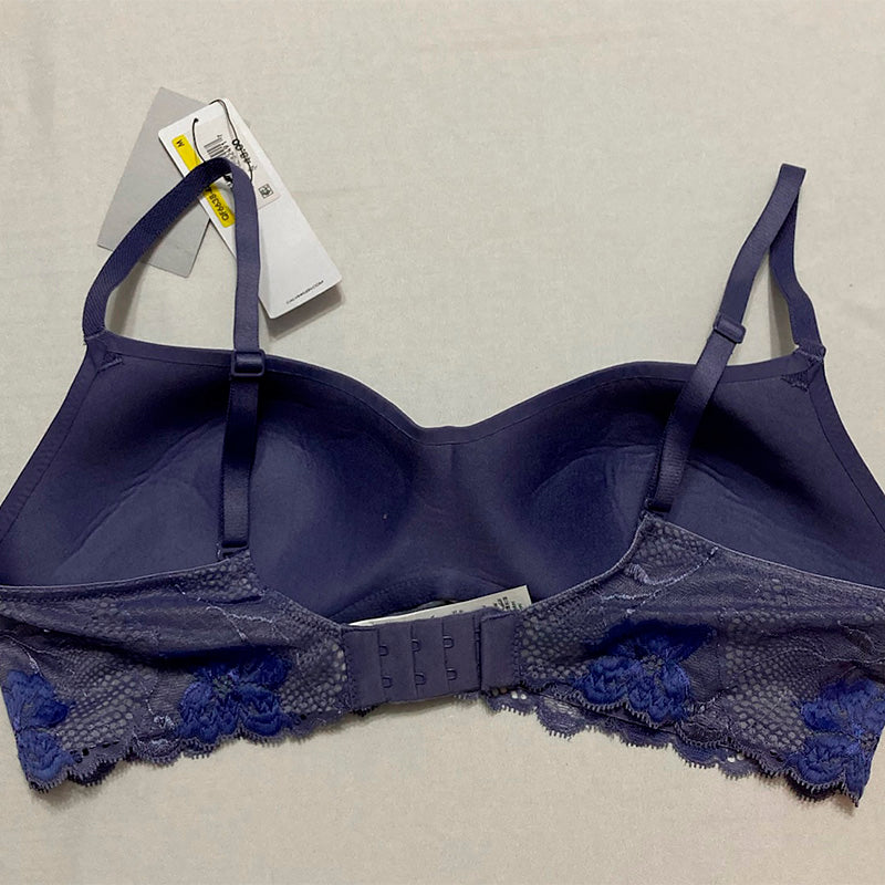 Calvin Klein Lightly Lined Bralette Bleached Denim Purple M