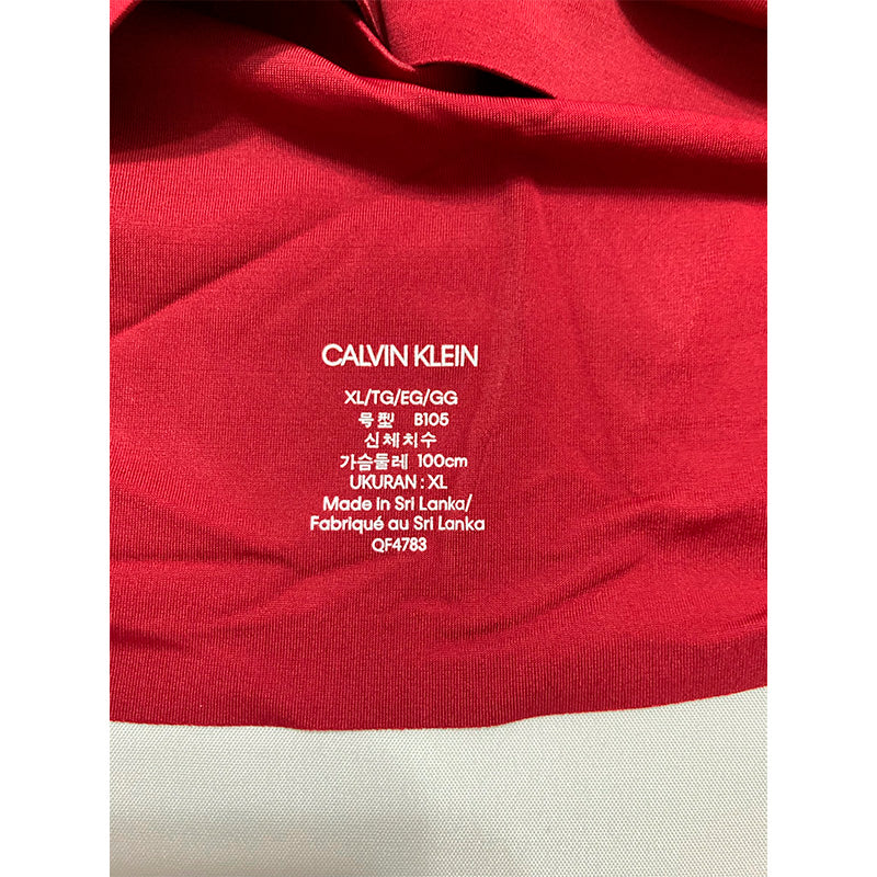 Calvin Klein Invisibles Comfort Seamless Adjustable Skinny Strap Bralette Bra Rebellious XL