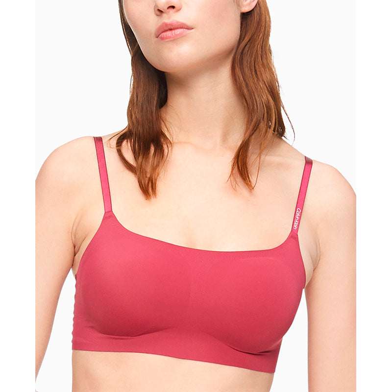 Calvin Klein Invisibles Comfort Seamless Adjustable Skinny Strap Bralette Bra Rebellious XL