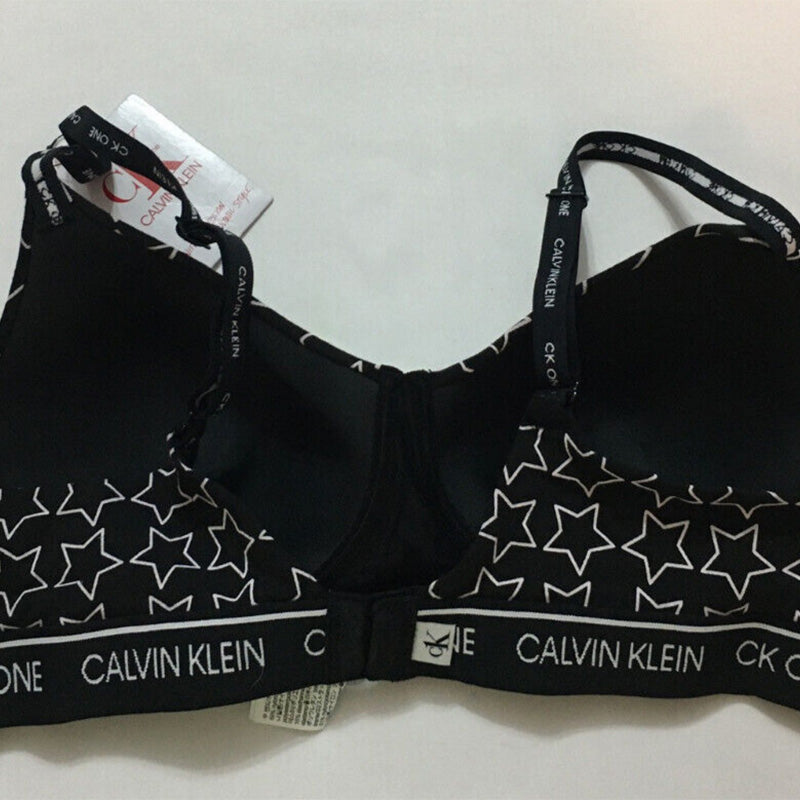 Calvin Klein Cotton Wirefree Bralette Black M