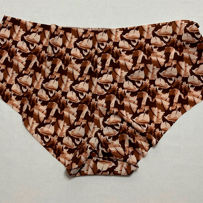 Calvin Klein Invisibles Hipster Multipack Panty Left Behind Print Umber XL