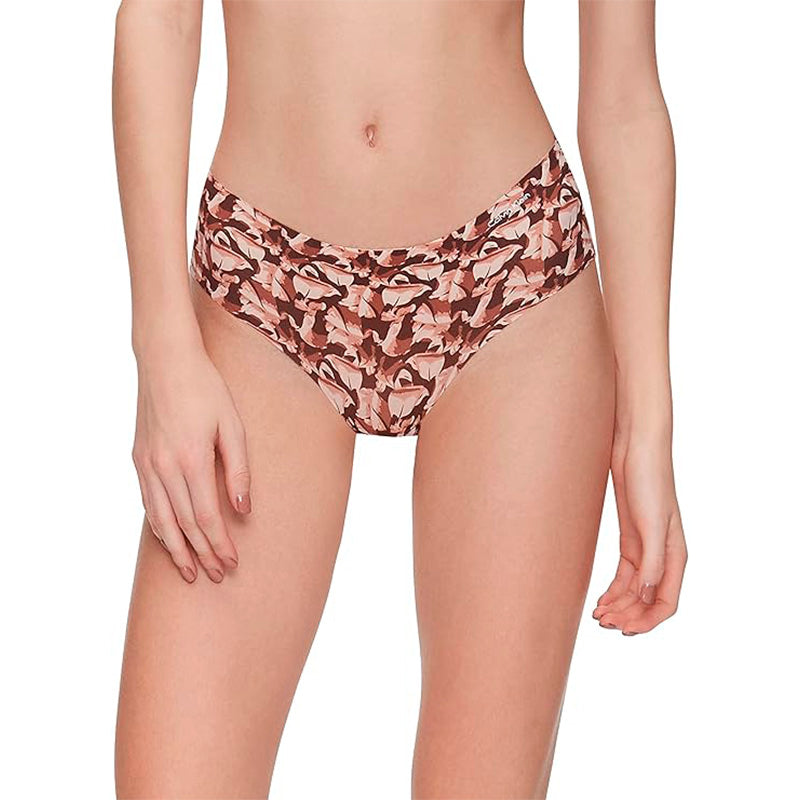 Calvin Klein Invisibles Hipster Multipack Panty Left Behind Print Umber XL