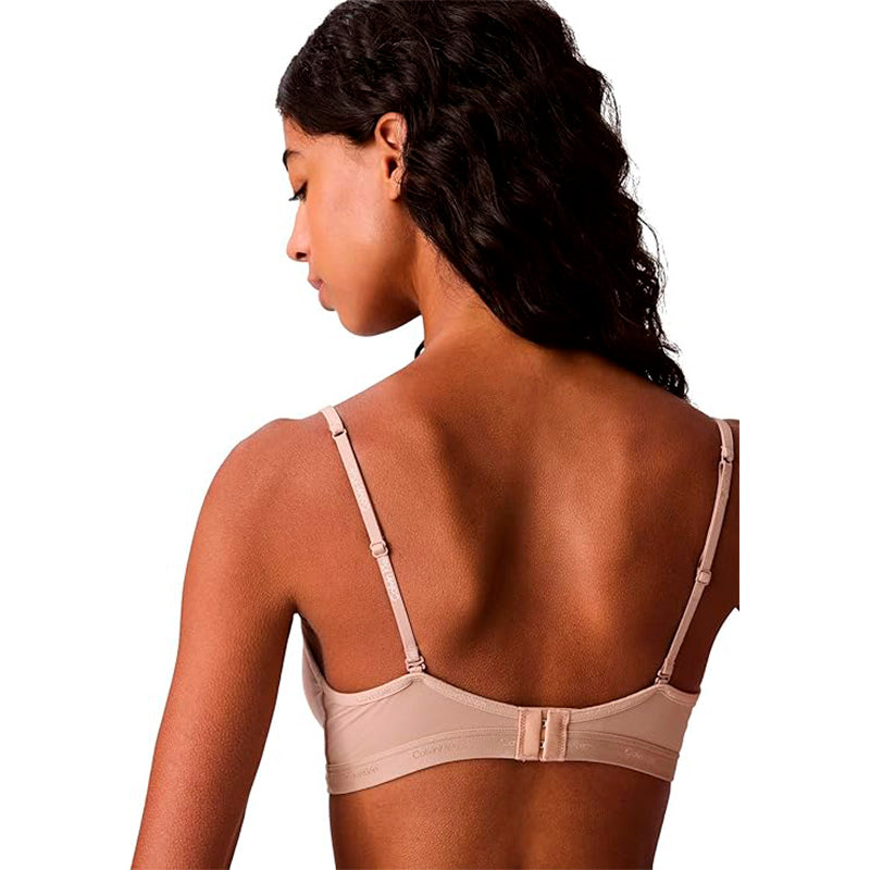 Calvin Klein Form to Body Lightly Lined Triangle Bralette Nude S
