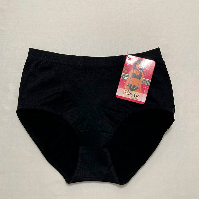SlimMe Women's Control Top Shaping Panty Black L